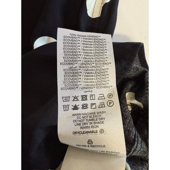 Selected Homme Mens Regular Fit Dotted Shirt~Size 15~Black Print Short Sleeve - Picture 9 of 9